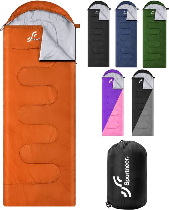 Lichte en Draagbare Slaapzak voor Kamperen - Warme Dekenslaapzak voor Buiten Activiteiten 220 x 75 cm van Merkloos