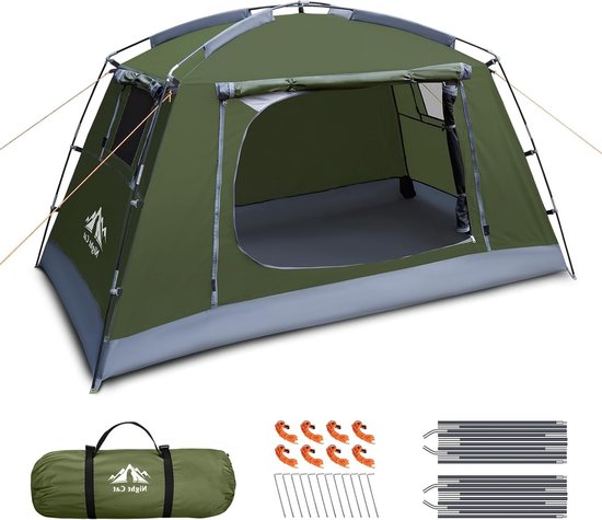 Lichte en Waterdichte Koepeltent voor 2 Personen: Ideaal voor Kamperen, Wandelen en Festivals in 3 Seizoenen