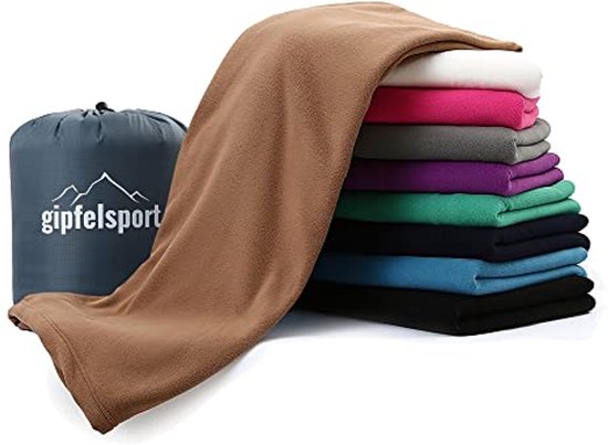 Lichte Microfleece Deken en Slaapzak - 185 x 150 cm, Ideaal voor Kamperen