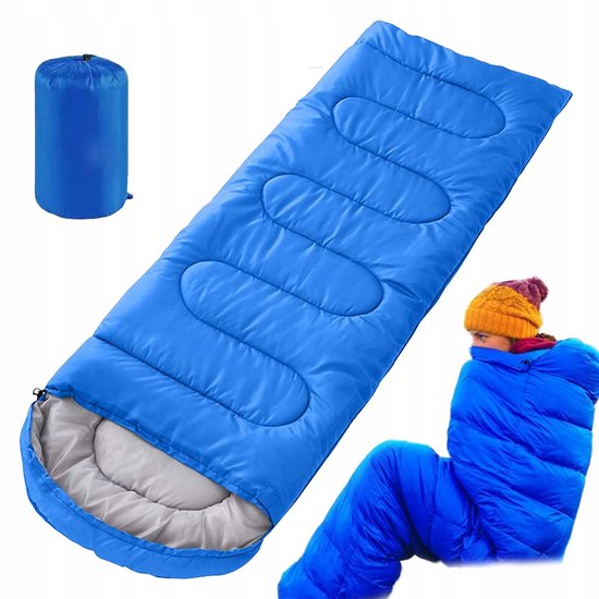 Lichte Mumie Slaapzak 210x75cm Blauw - Warm en Compact
