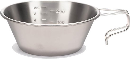 Lichte Titanium Beker voor Backpackers - 320 ml - Universeel Gebruik