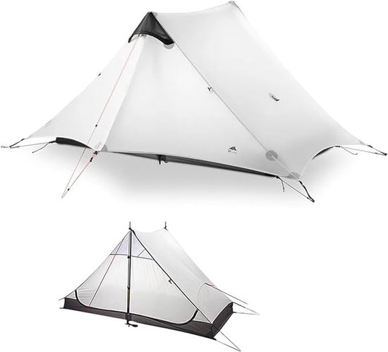 Lichte wandeltent voor 2 personen, 3/4 seizoen, waterdicht en compact van Merkloos