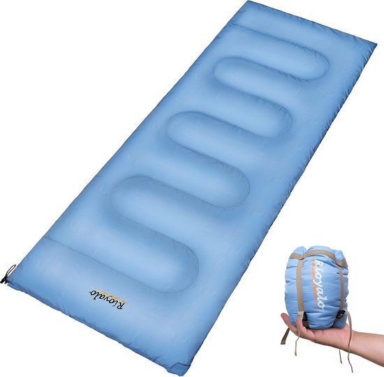 Lichtgewicht 3-Seizoenen Slaapzak XXL Rechthoekig - Waterdicht & Compact voor Kamperen, Reizen en Backpacken van Merkloos
