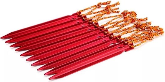 Lichtgewicht Aluminium Haringen 10 stuks 18cm Y model van Merkloos