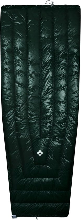 Lichtgewicht Dons Slaapzak - Outdoor Quilt - Kamperen Reizen - 800FP Ultra Dry Down - 200x135cm - Groen