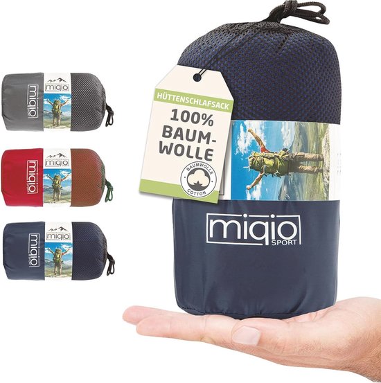 Lichtgewicht Katoenen Slaapzak en Reislaken XL - 2-in-1 Functie van The Friendly Swede