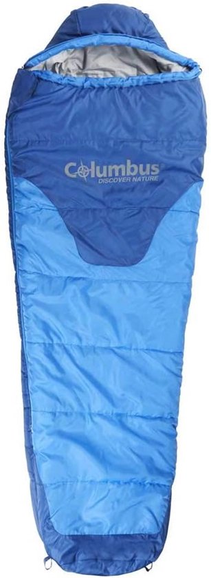 Lichtgewicht Mummie Slaapzak voor Kinderen - Ideaal voor Kamperen - Blauw