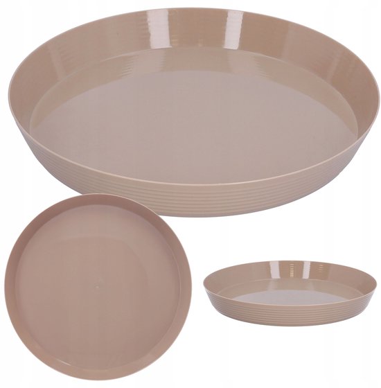 Lichtgewicht PP plastic bord 24cm, ideaal voor kamperen en picknicks
