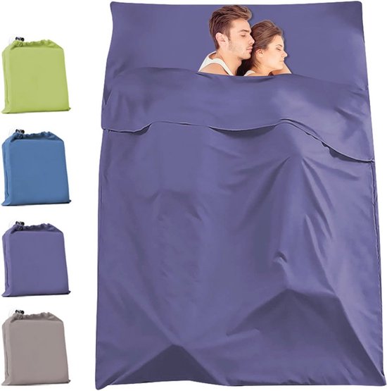 Lichtgewicht Reisslaapzak Liner - Compact Slaapzak Voering voor Camping en Reis (82,5 x 63 inch) van Merkloos