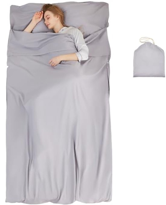 Lichtgewicht Slaapzak Liner voor Volwassenen - Compact en Ultralight Reislaken voor Camping en Hotel van The Friendly Swede