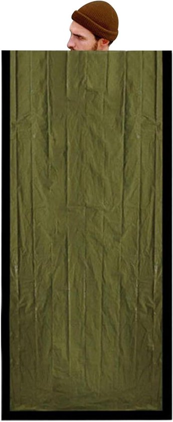 Lichtgewicht Slaapzak - Thermale Shelter - Outdoor Avontuur - Waterdicht Winddicht - 266 x 91 cm - Groen
