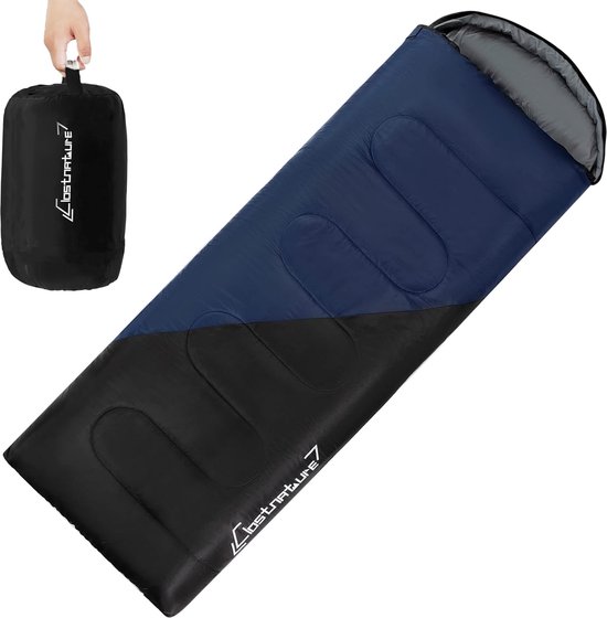 Lichtgewicht slaapzak voor kamperen - outdoor casual dekenslaapzakken met kleine pakmaat voor volwassenen, dames, heren, wandelen, sport, bergbeklimmen (rits links) van Ventury