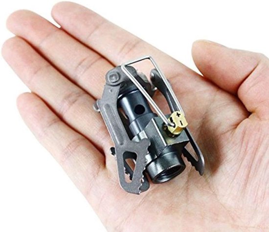 Lichtgewicht Titanium Mini Camping Fornuis voor Buiten Koken en Overleving van Merkloos