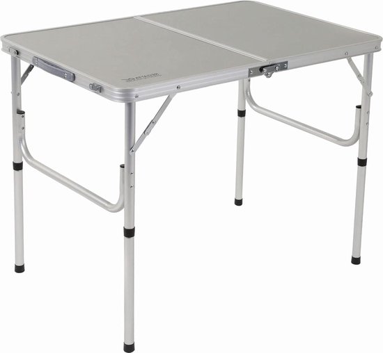 Lichtgewicht Verstelbare Opvouwbare Tafel Loodgrijs Eén Maat - Regatta camping table van Regatta