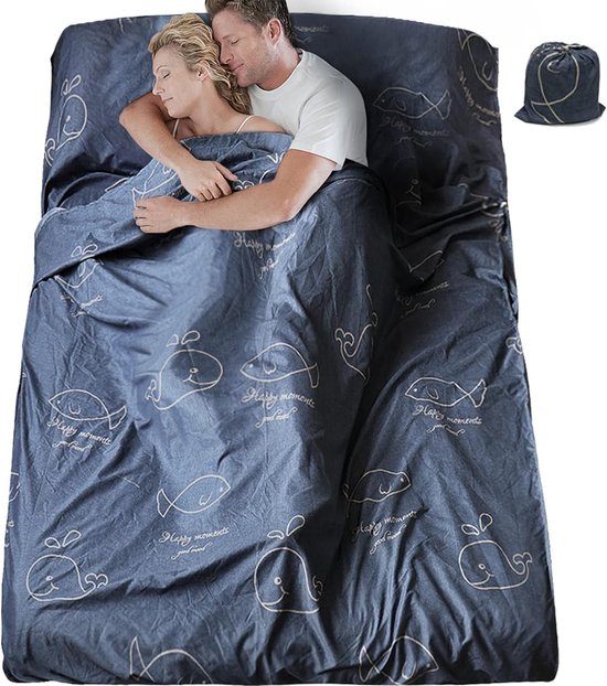 Lichtgewicht zomerslaapzakvoering - 230 x 90 / 230 x 180 cm - Ideaal voor hotels, hostels en campings