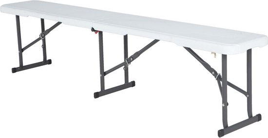 Lifetime - Bank inklapbaar - Kunststof - 180 cm - wit van Lifetime