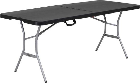 Lifetime - Buffettafel 180 cm - opklapbaar tot koffer - zwart van Lifetime