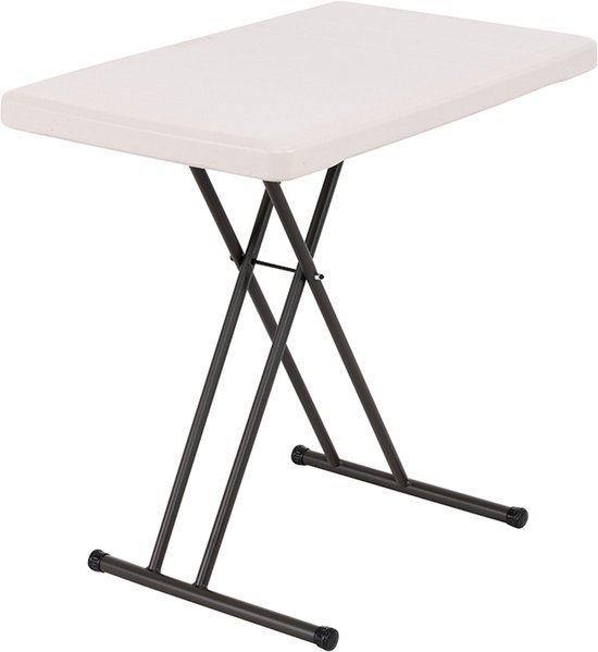 Lifetime® Opvouwbare Campingtafel Bijzettafel Hoogte Verstelbaar - 49x76x53 cm