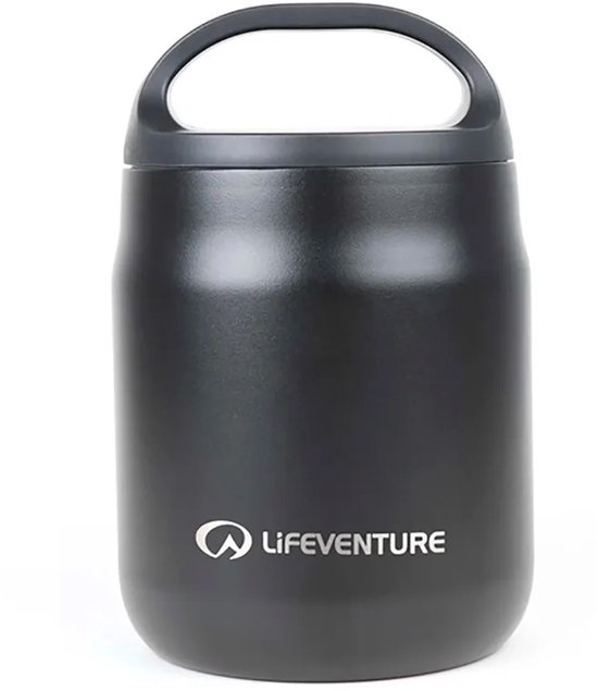 Lifeventure Food Flask 600ml Lunchbox Zwart