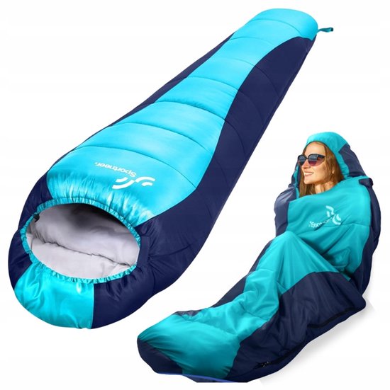 Light Mummie Slaapzak 220x80cm - 3-4 Seizoenen, Waterafstotend