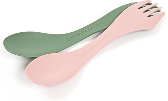 Light My Fire Spork medium 2 pack bio mint groen/oud roze