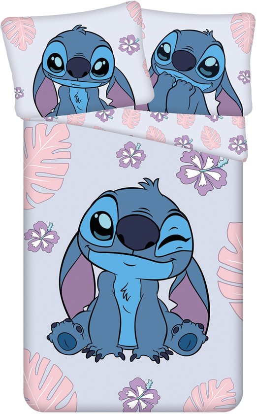 Lilo en Stitch dekbedovertrek Cute 140 x 200 cm - 70 x 90 cm - katoen van Jerry Fabrics