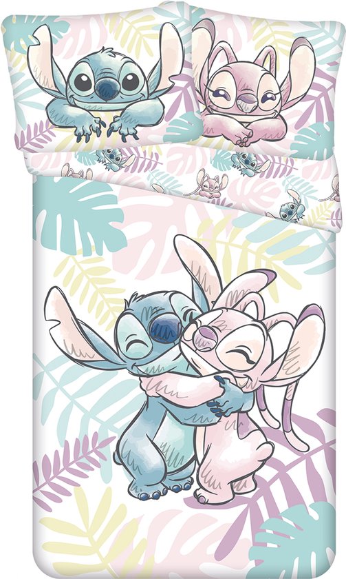 Lilo en Stitch dekbedovertrek Knuffel 140 x 200 cm - 60 x 80 cm - Katoen van Disney