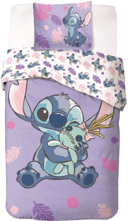 Lilo & Stitch Dekbedovertrek - 140 x 200 cm - Katoen - Kussensloop 60 x 70 cm van Disney