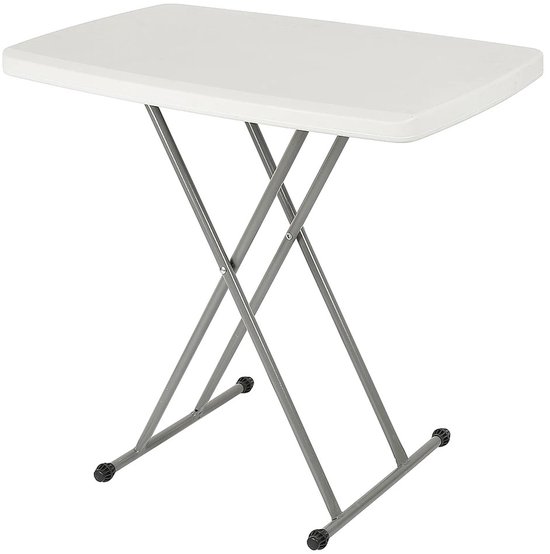 Linkforu - Opvouwbare Bijzet Camping – Picknick - Tafel - Verstelbaar In 3 Hoogtes - Compact Inklapbaar - Multifunctioneel