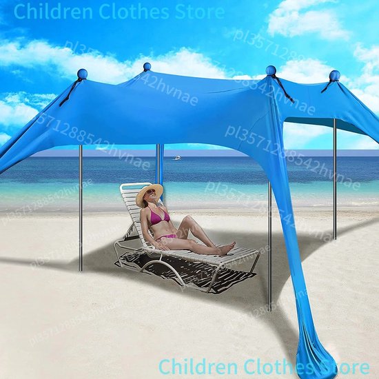 Linkforu - Schaduw Strandtent – Luifel - Zonwering - UV Bescherming 50+ - Winddicht -200x160x150cm - 200x210x150cm - 300x300x200cm
