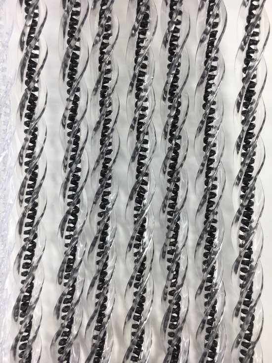 Liso Vliegengordijn Manacor - Draadgordijn Zwart/Transparant - 100 x 260 cm