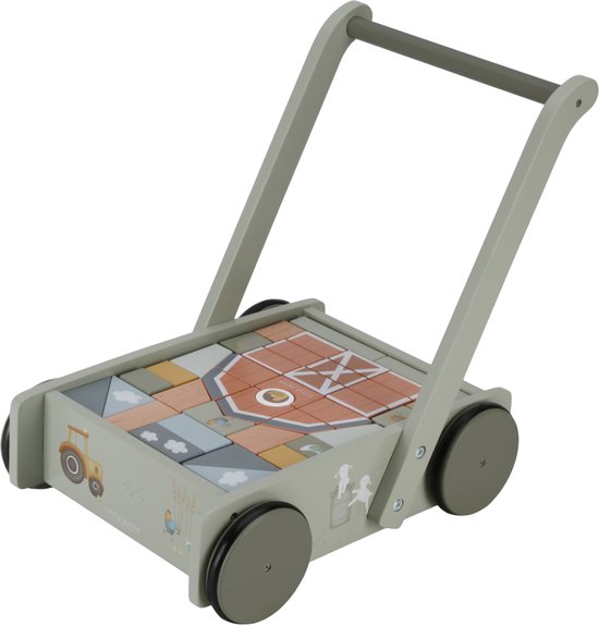 Little Dutch - Houten Blokkenkar FSC - Little Farm van Little Dutch