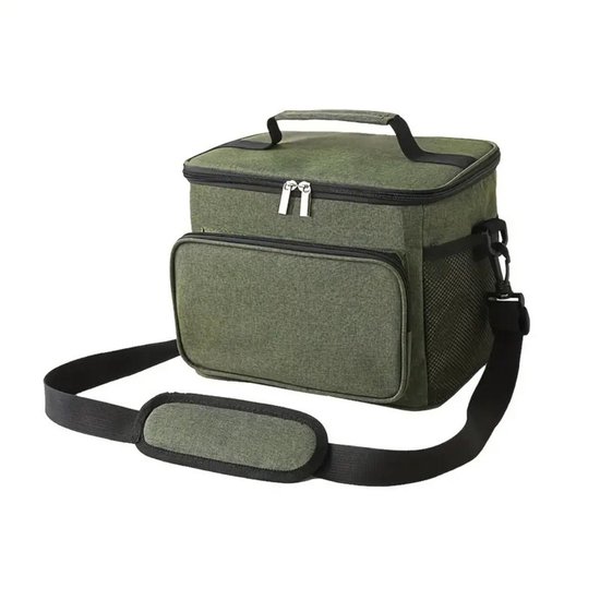 Livano Koeltas - Koelbox - Koelelementen - Coolbox - Auto - Lunchtas - Strand - Legergroen van Livano