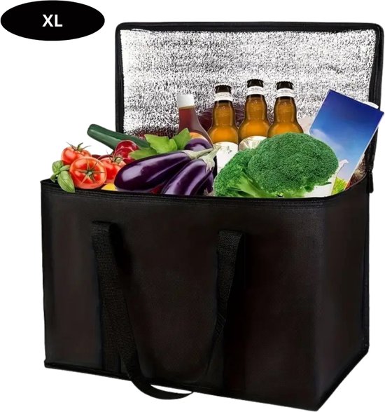 Livano Koeltas - Koelbox - Koelelementen - Coolbox - Auto - Lunchtas - Strand - Zwart XL van Livano