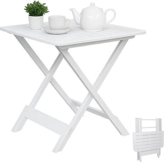 Lomera Campingtafel Wit - Vouwtafel Wit - Inklapbare Tafel - Draagbaar - Camping Tafel van Merkloos