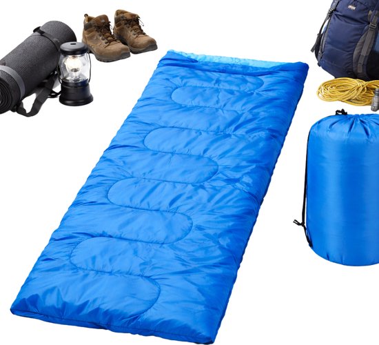 Lomera Envelop Slaapzak - Deken Slaapzak - Rechthoekige Slaapzak - Slaapzak Volwassenen - Zomerslaapzak - Slaapzak Festival - Slaapzak Kamperen - Slaapzak Camping - Slaapzak Wandelen - Slaapzak Backpacken van Merkloos