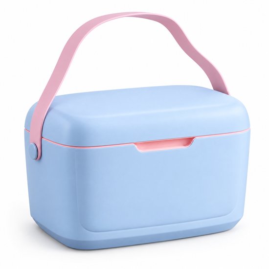 Lomera Koelbox 12 Liter Blauw - Kleine Passieve Koelbox met Schouderband - Draagbare Frigobox voor Picknick, Strand en Camping - Isolatiebox - Thermobox - Coolbox van Lomera