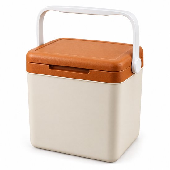 Lomera Koelbox 24 Liter met Draaghengsel - Koelbox zonder Stroom voor Camping, Strand, Picknick en Onderweg - Draagbare Frigobox - Coolbox - Koelkist - Isolatiebox - Thermobox van Lomera