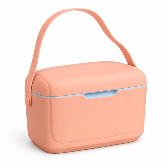 Lomera Koelbox 6 Liter Roze - Kleine Passieve Koelbox met Schouderband - Draagbare Frigobox voor Picknick, Strand en Camping - Isolatiebox - Thermobox - Coolbox van Lomera
