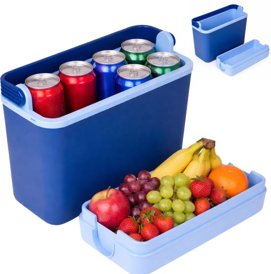 Lomera Koelbox - Koelbox 12 Liter - Koelbox Blauw - Kleine Koelbox - Smalle Koelbox - Mini Koelbox - Koelbox Camping - Koelbox Voor Camping - Koelbox Voor Onderweg - Koelbox Voor Picknick van Merkloos