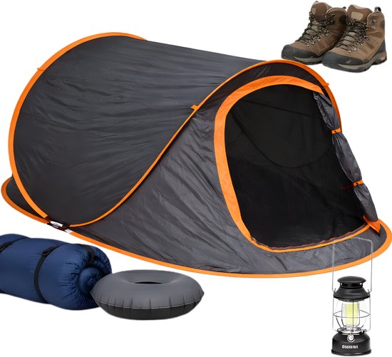 Lomera Pop Up Tent 2 Persoons - Pop-up Tent - Pop Up Tent - Werptent 2 Persoons - Werptent - Kampeertent 2 Persoons - Campingtent 2 Persoons - Koepeltent 2 Persoons van Merkloos