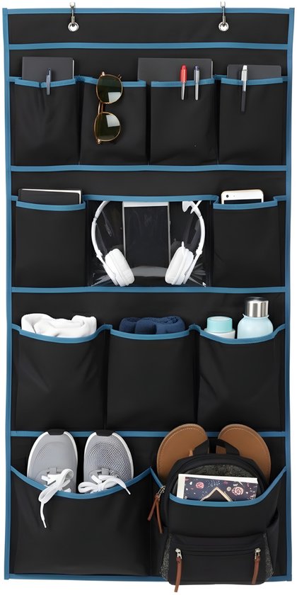 Lomera Tentorganizer Met Spiegel - Hangorganizer - 11 Vakken - Camping Organizer - Voortent Organizer - Caravan Organizer - Camper Organizer - Waterafstotend - Pu Coated - Opbergvakken - Handige Vakken van Merkloos