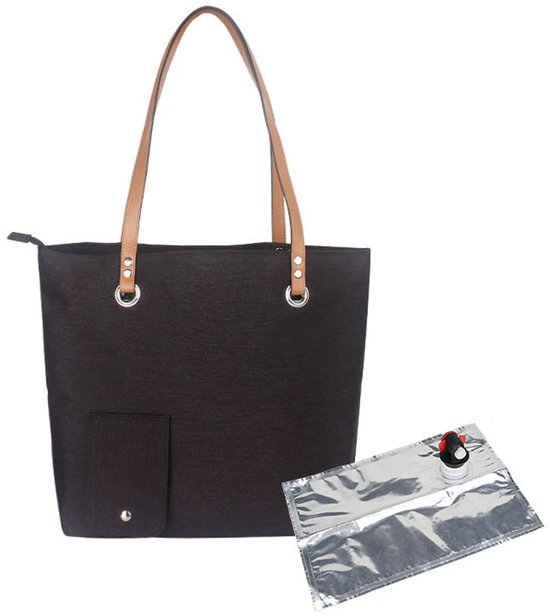 longziming -Geïsoleerde Wijntas voor Dames – Stijlvolle Wine Tote – Houdt Wijn Koel – Ideaal voor Strand, Camping en Reizen van Merkloos