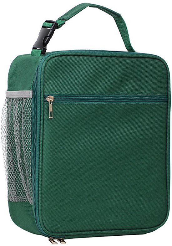 longziming -Lunchbag met Isolatie – Ruime Herbruikbare Koeltas voor Maaltijden, Snacks & Drankjes – Duurzame Lunchbox Tas voor Werk en Outdoor – Groen van Merkloos