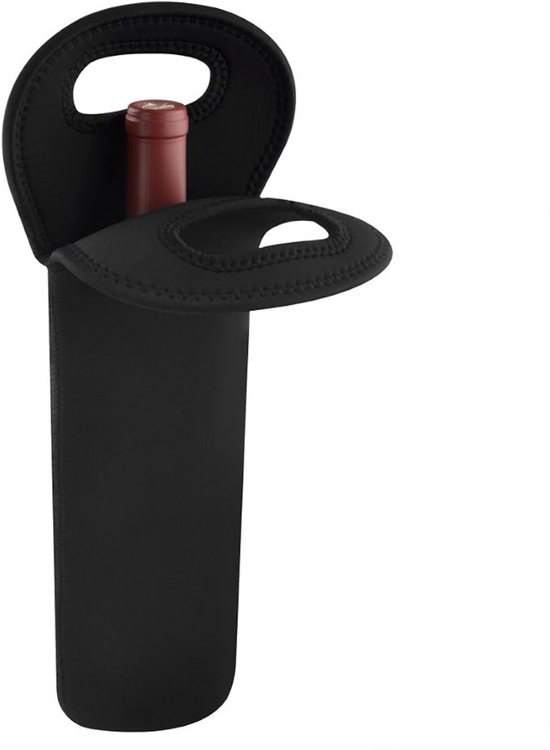 longziming - Neopreen Flessentas - Flessen Draagtas - Flessen Opbergtas - Reistas Voor Flessen - Opvouwbaar Ontwerp - Handvatten - Compact Formaat - 750 ml Tot 1 L - 1 Stuk van Longziming.