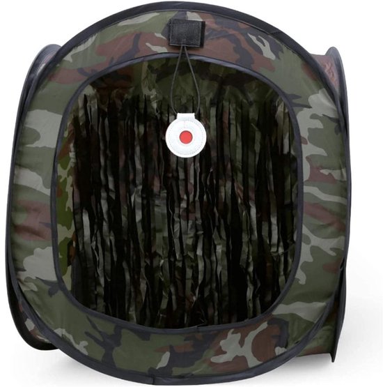 longziming -Opvouwbare tent - Kampeertent - Pop-up schietdoel - Geluidsreducerend ontwerp - Polyesterdoek - Opvouwbaar en draagbaar voor binnen- en buitengebruik - 1 stuk - Groene van Merkloos