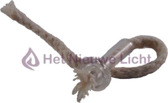 lont houder van glas per 5 stuks van Rustic Rattan