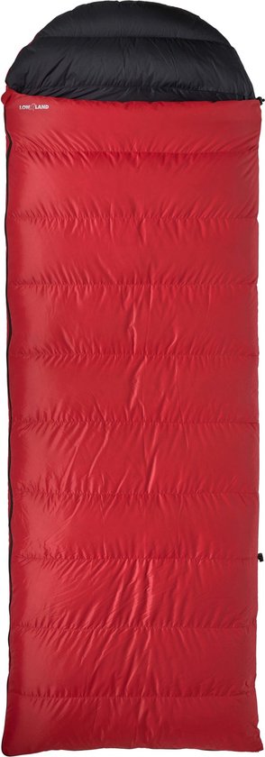 LOWLAND OUTDOOR® Donzen slaapzak - Ranger Comfort - 230 x 80 cm (incl. capuchon) -  1195gr - 0°C - Nylon van LOWLAND OUTDOOR