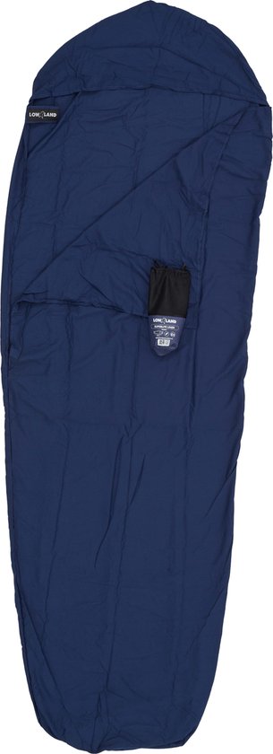 LOWLAND OUTDOOR® LAKENZAK - SUPERLITE - MUMMY MODEL - 220X80/70 CM - 280GR van LOWLAND OUTDOOR