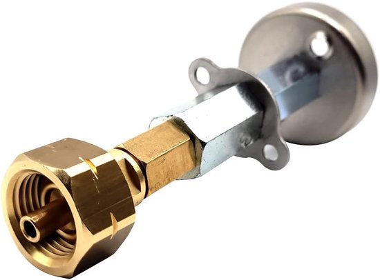 LPG GPL adapter M22 - Europese gasfles vuladapter - met veiligheidsklep - geschikt voor Frankrijk en Italië - ShopVlot